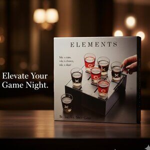 Elements Glass Tic Tac Toe Shot Game